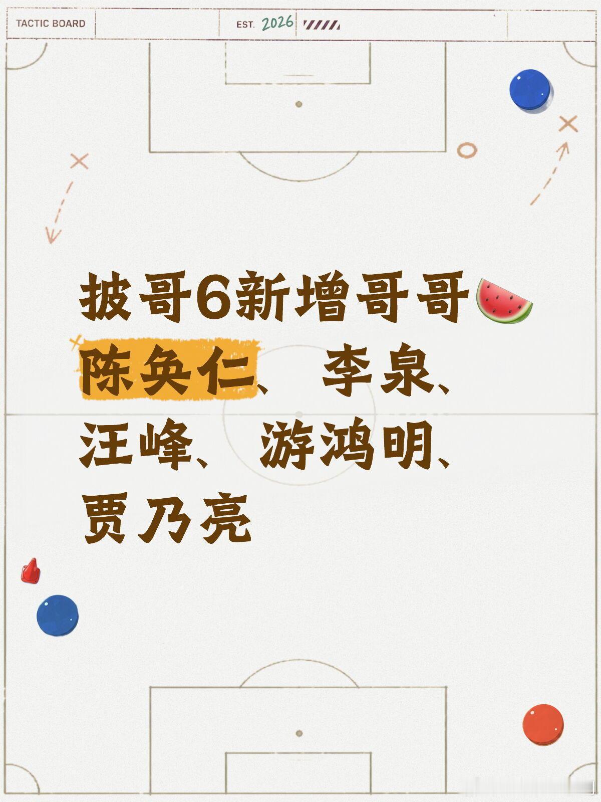 披荆斩棘的哥哥披哥6新增哥哥🍉披荆斩棘的哥哥‖ 