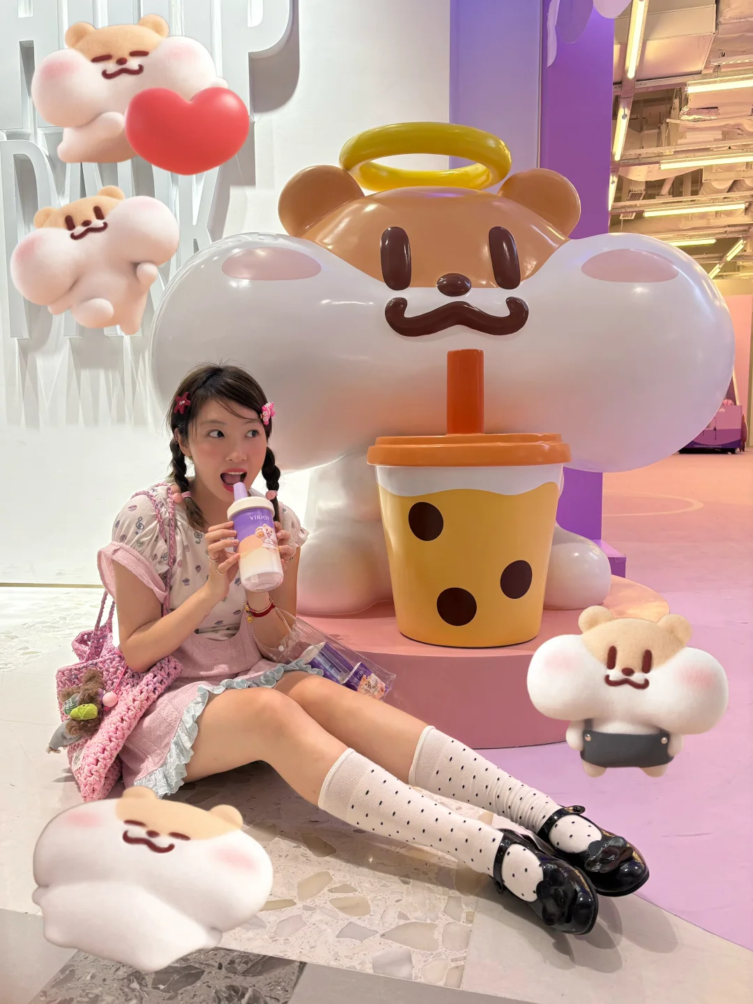 萌到犯规！唯洁雅快闪 “香鼠了” 🐭🧋