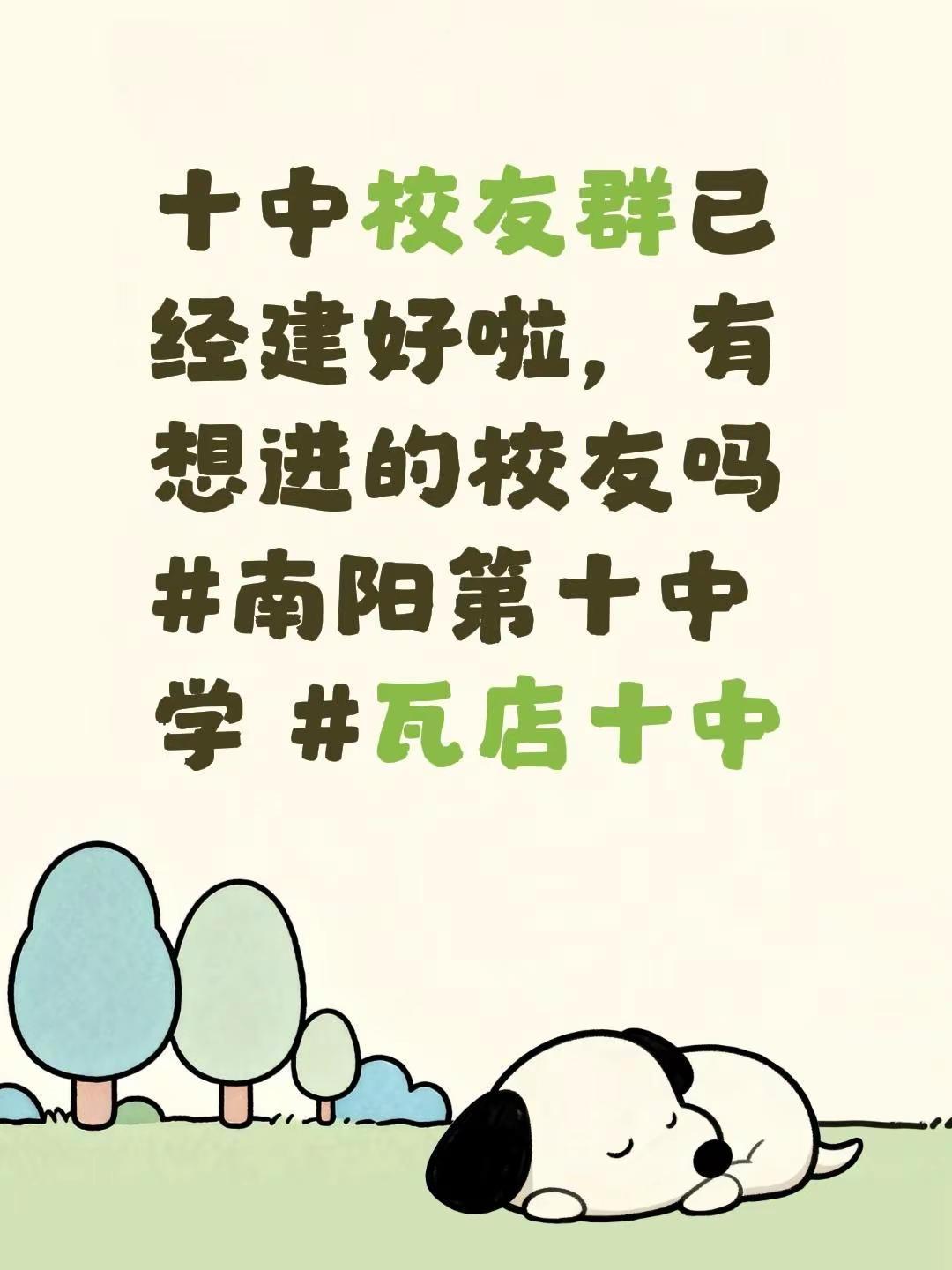 十中校友群已经建好啦，有想进的校友吗 南阳第十中学 瓦店十中