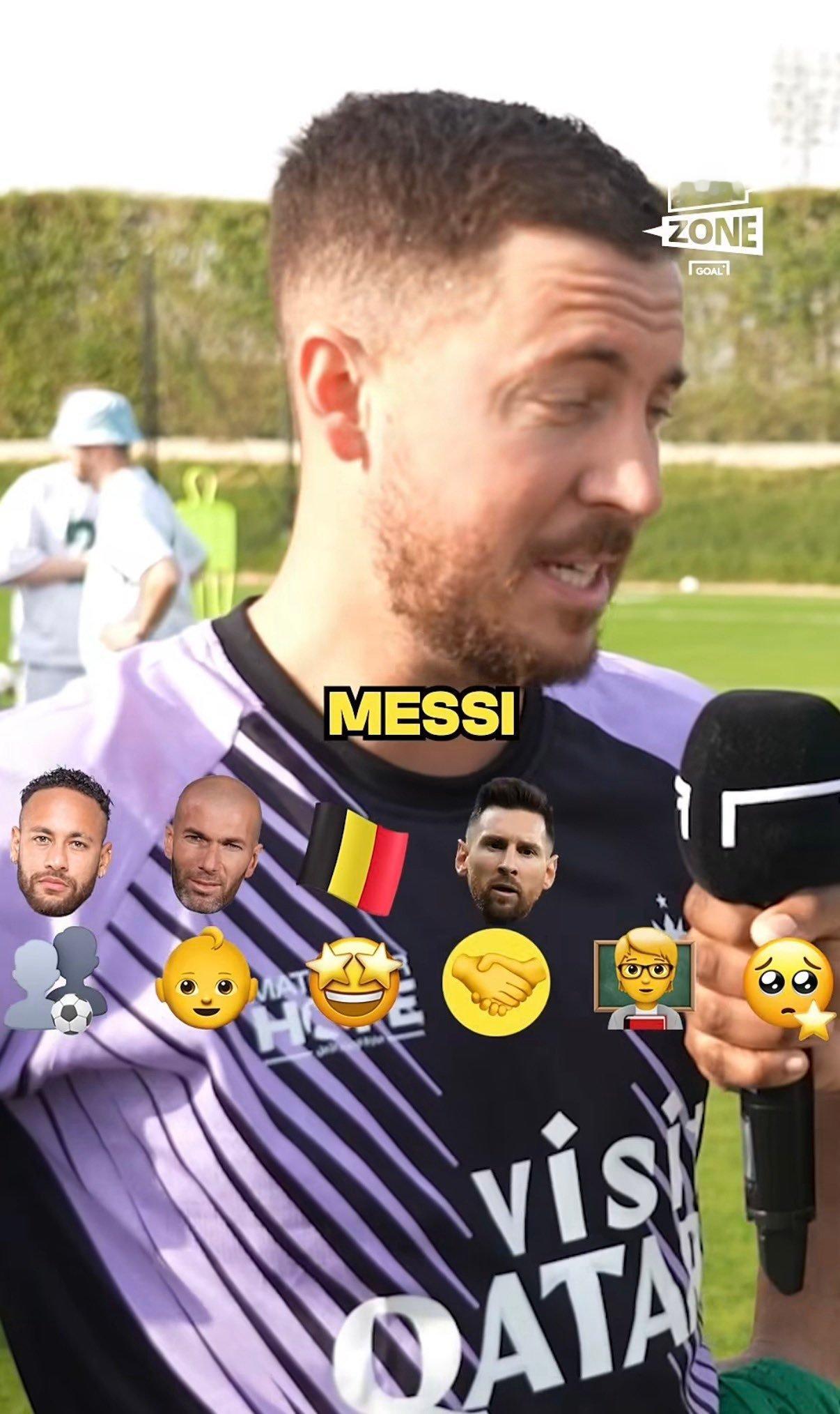 阿扎尔谈到他最想拥有的队友！“梅西”梅西