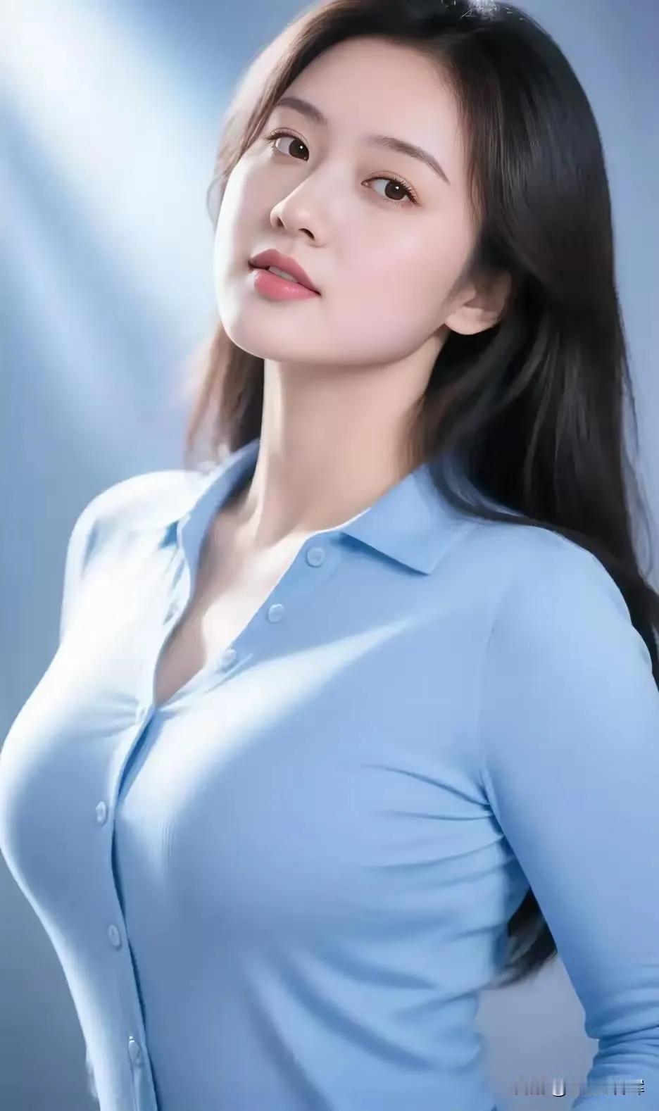 温柔蓝调，清新可人，优雅气质，尽显女性魅力！💙✨