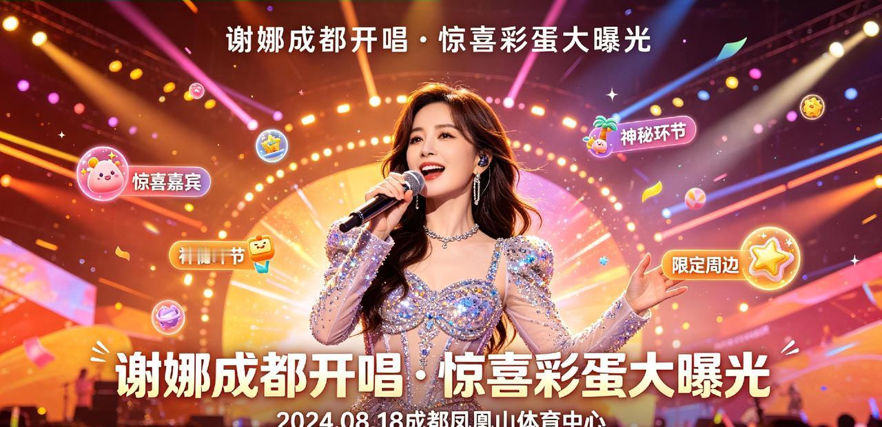 谢娜成都开唱，惊喜彩蛋大曝光