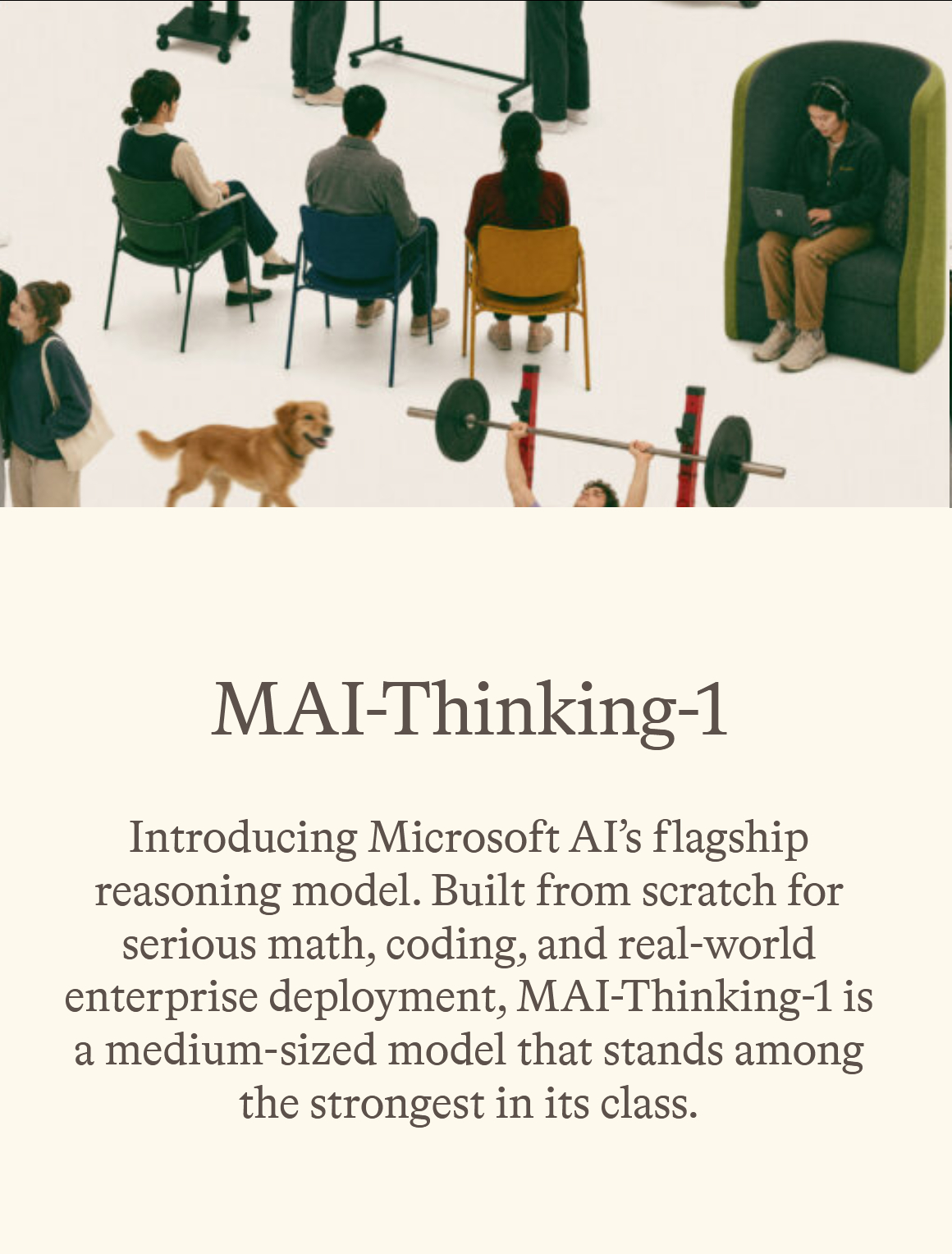 微软也开始搞参数大一点的模型了：MAI-Thinking-1（参数1T，激活35