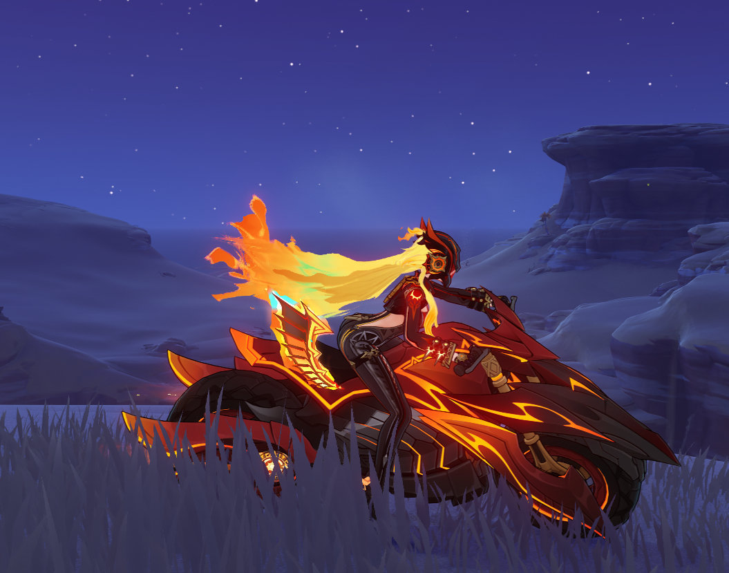 有被剧情里火神载主角飙车那一段帅到！火神大人还贴心的给了主角头盔[笑cry] 