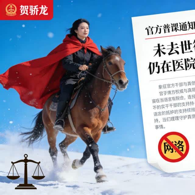 贺娇龙被传去世引官方回应：谣言面前，清醒是最好的尊重
 
“网红干部”贺娇龙“意