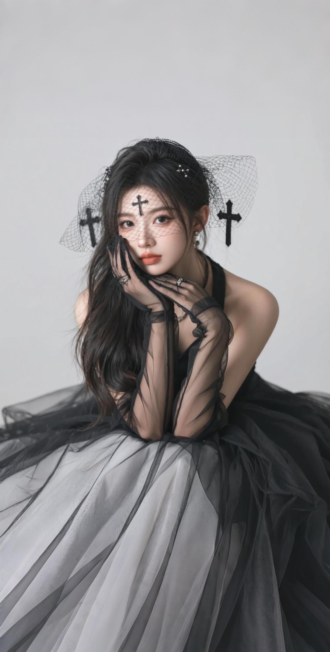 #AI扩图 #网纱写真   