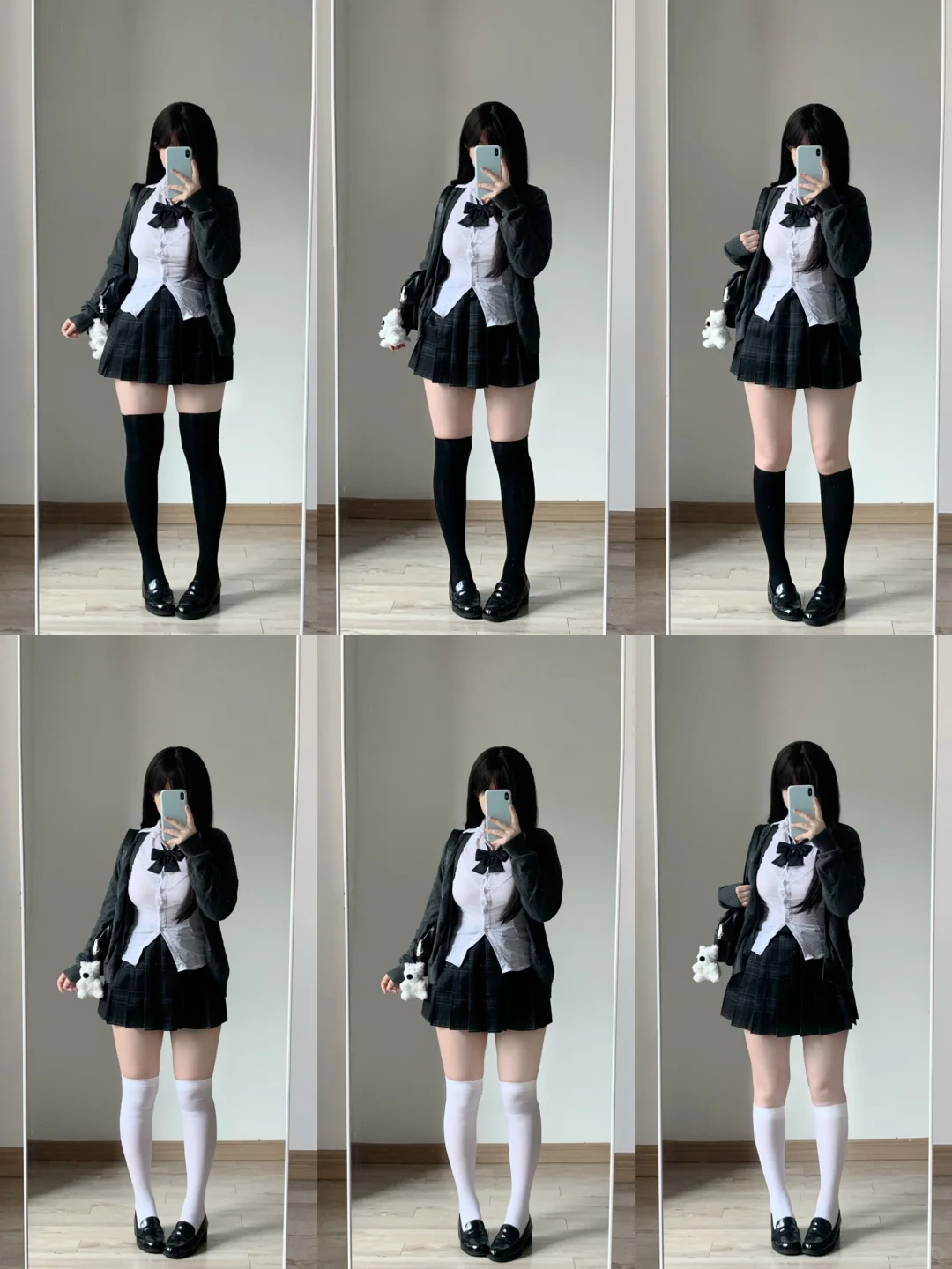 160 120｜JK袜子🧦不同颜色、长度真实对比