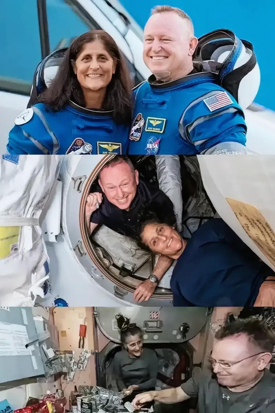 美国的两位航天员现在回到地球了吗？看到他们两个在太空中想起了我姐夫说的话，姐夫有