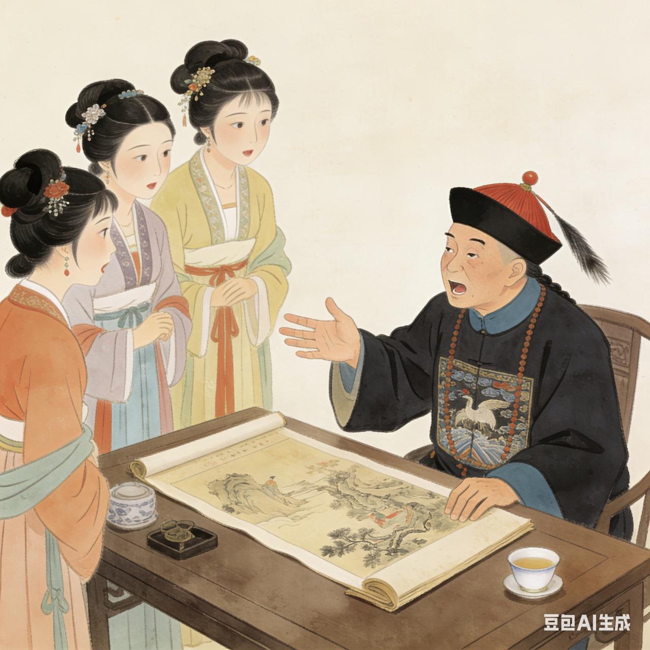 古代贪官搞笑段子

贪官得了幅天价古画，带回府中，众妻妾立刻争着要挂在自己房里。