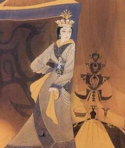 公元前238年，赵姬睡着后，嫪毐叫上侍女进了密室。侍女掏出个包裹，里面装着太后印