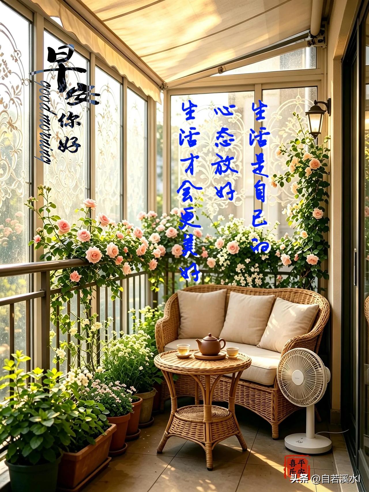 迎着清晨微光，把烦恼轻轻放下，多一份耐心，多一份期许，美好总会缓缓到来。早安。