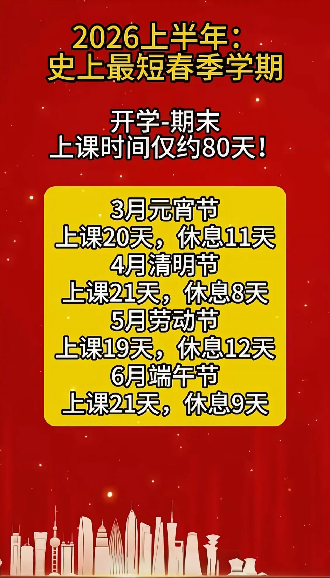 上半年全在假期中度过，距离2027年初一倒计时350天…