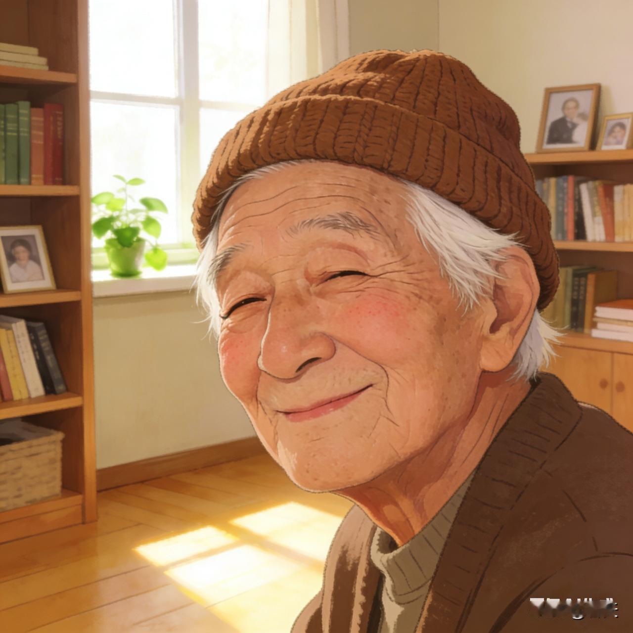 1. 长辈戴帽非赶潮，御寒遮发又安心，是对自己好的通透活法。生活感悟
2. 年纪