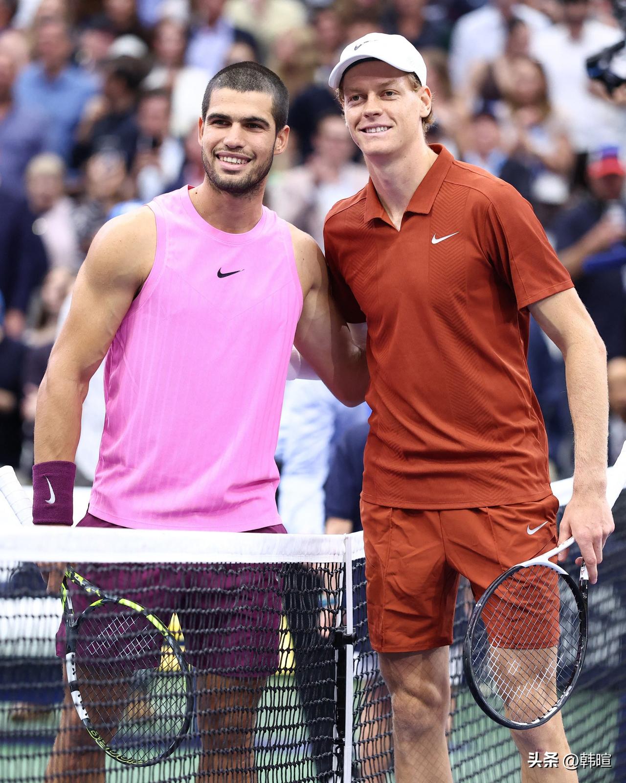 随着辛纳2-0梅德维德夫首夺印第安维尔斯大师赛男单冠军，辛纳和阿尔卡拉斯这对“一