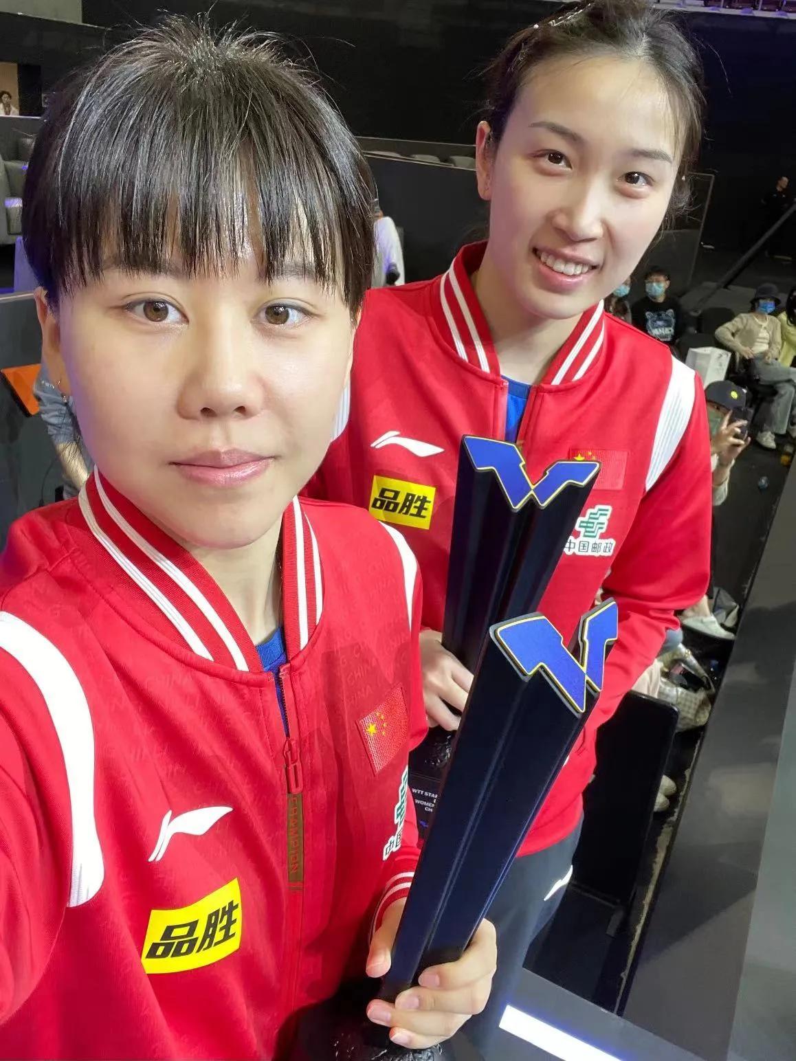【同钱获得女双冠军】
钱天一/陈幸同3-0肖瑶茜/迪亚科努
（11:3，11:1