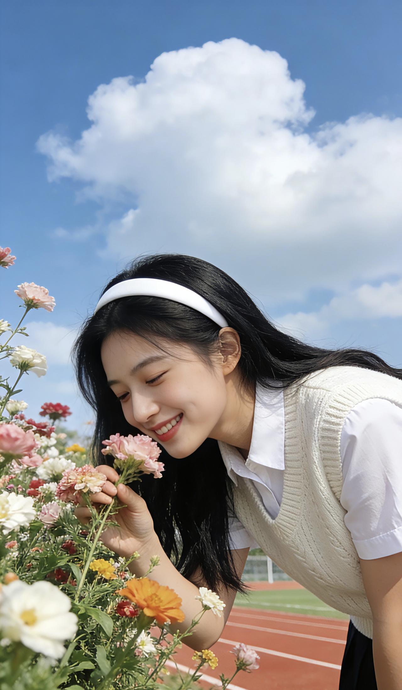 清爽又温柔，像把蓝天白云揉进了穿搭里。清纯甜美 校园风穿搭 温柔甜美的女孩 那些