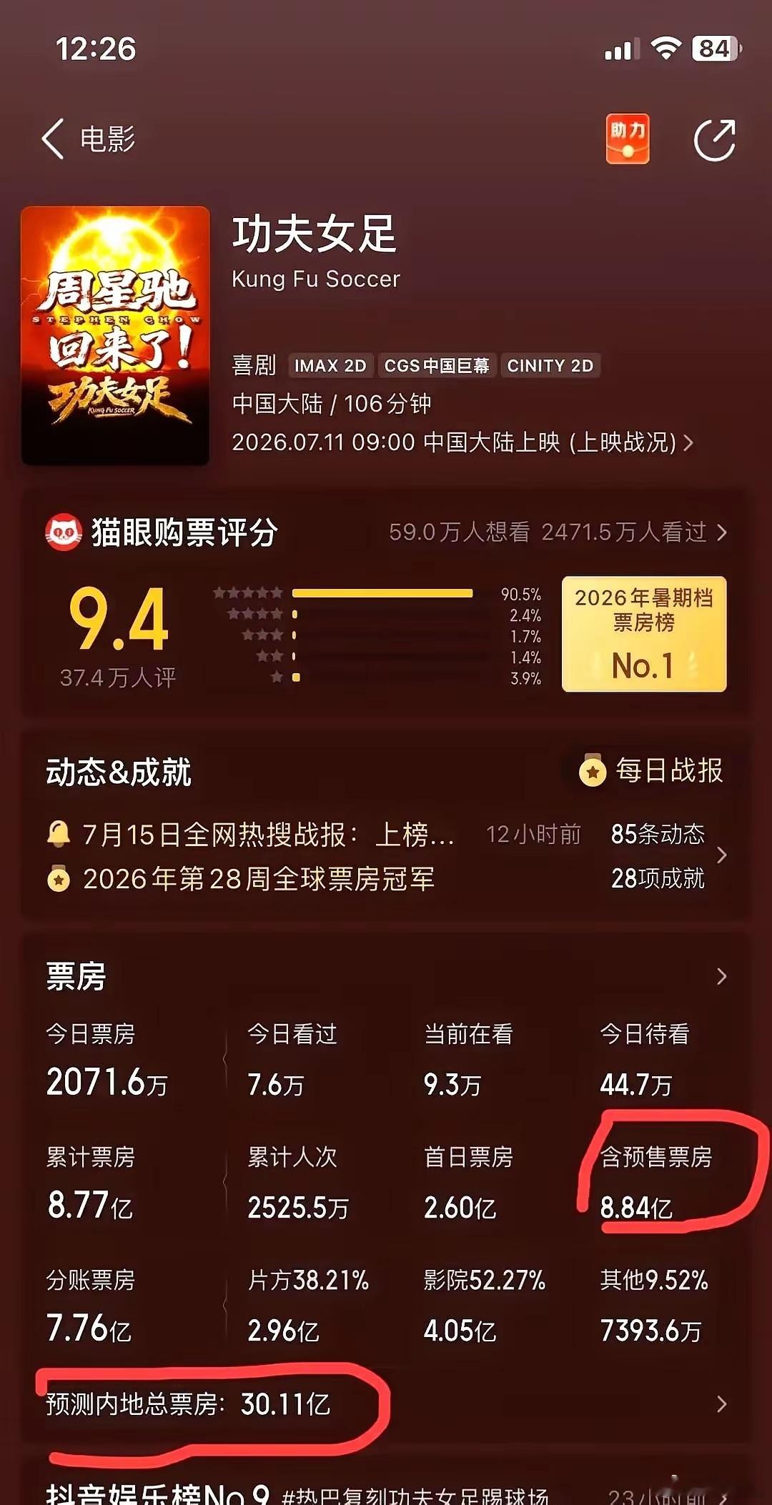 50亿的盘子，一夜之间缩水到30亿。周星驰这次，真有点悬了。跟影院经理聊了半小时
