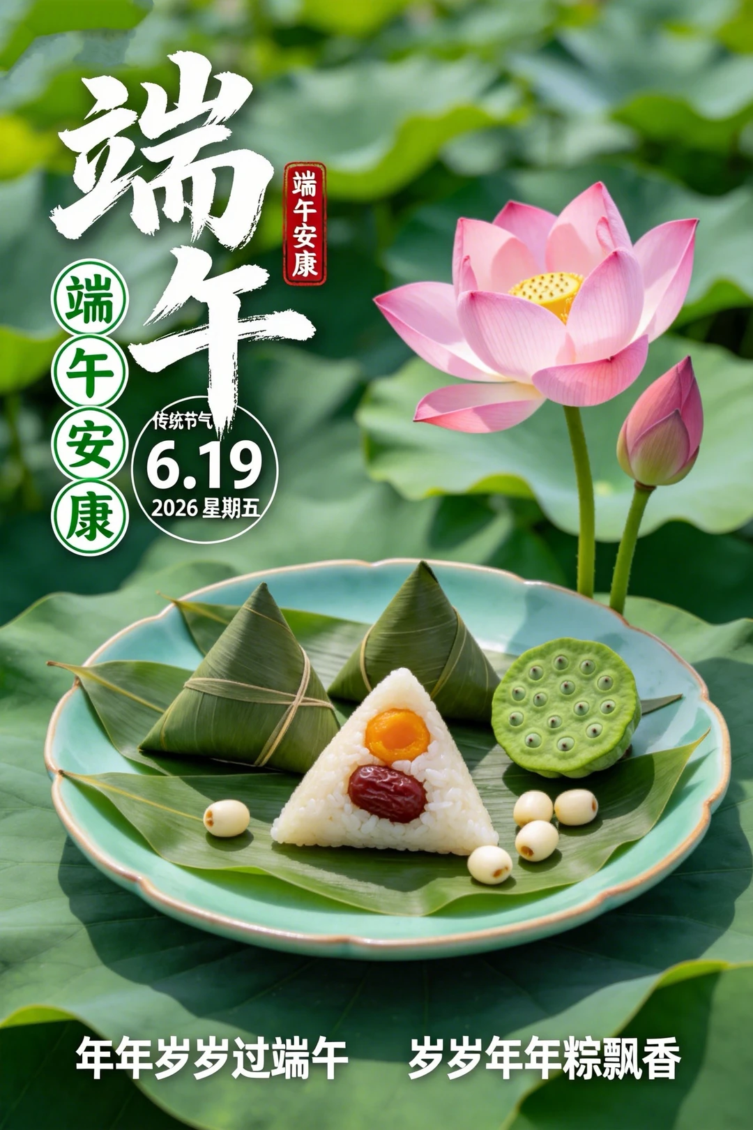 2026端午节祝福图片海报壁纸