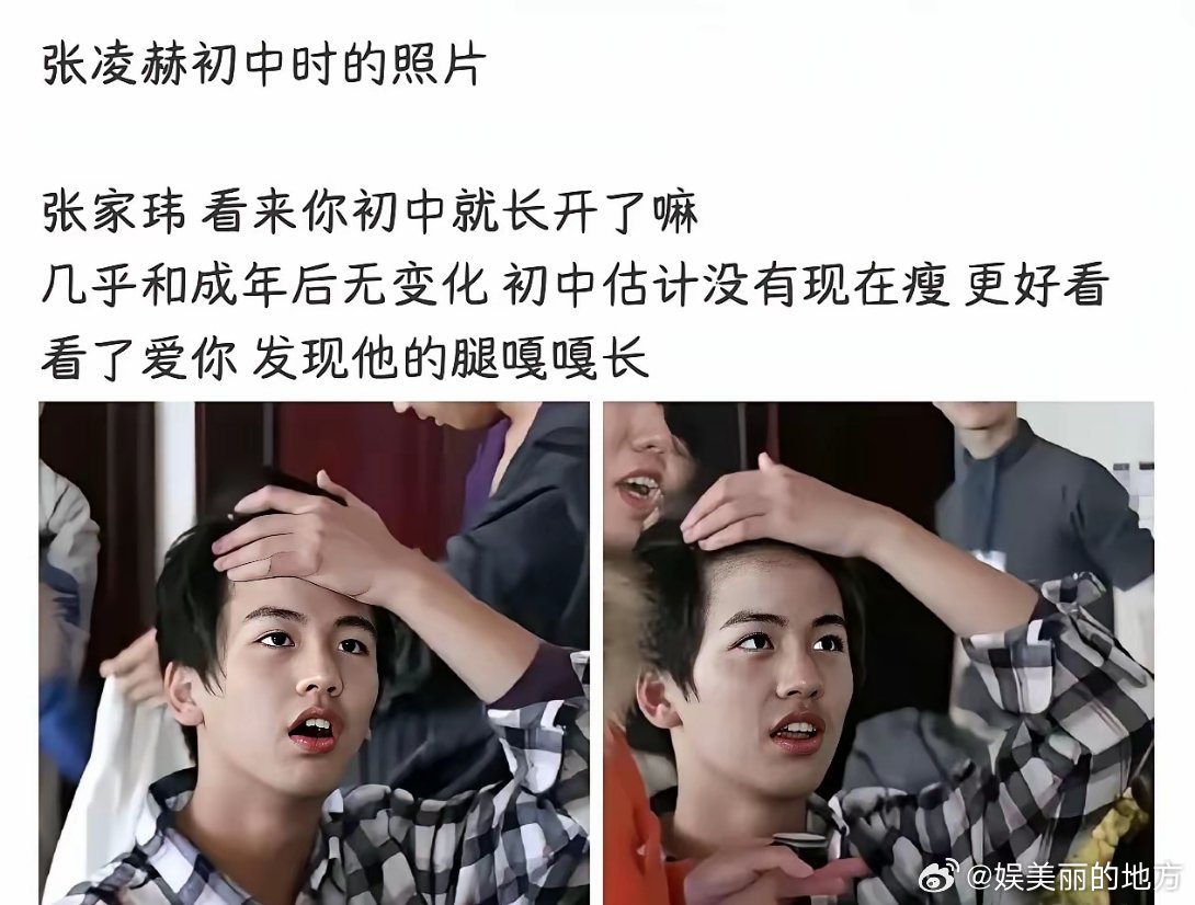 张凌赫工作室否认整容一说，随即放出了读书时候的照片自证。从照片来说，嘴巴和鼻子都