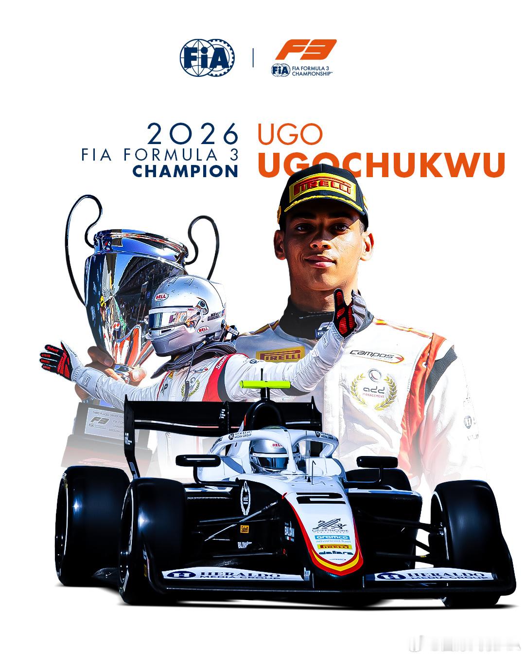 2026 赛季 FIA F3 年度总冠军诞生…… 乌戈・乌戈楚库！🏆🇺🇸恭