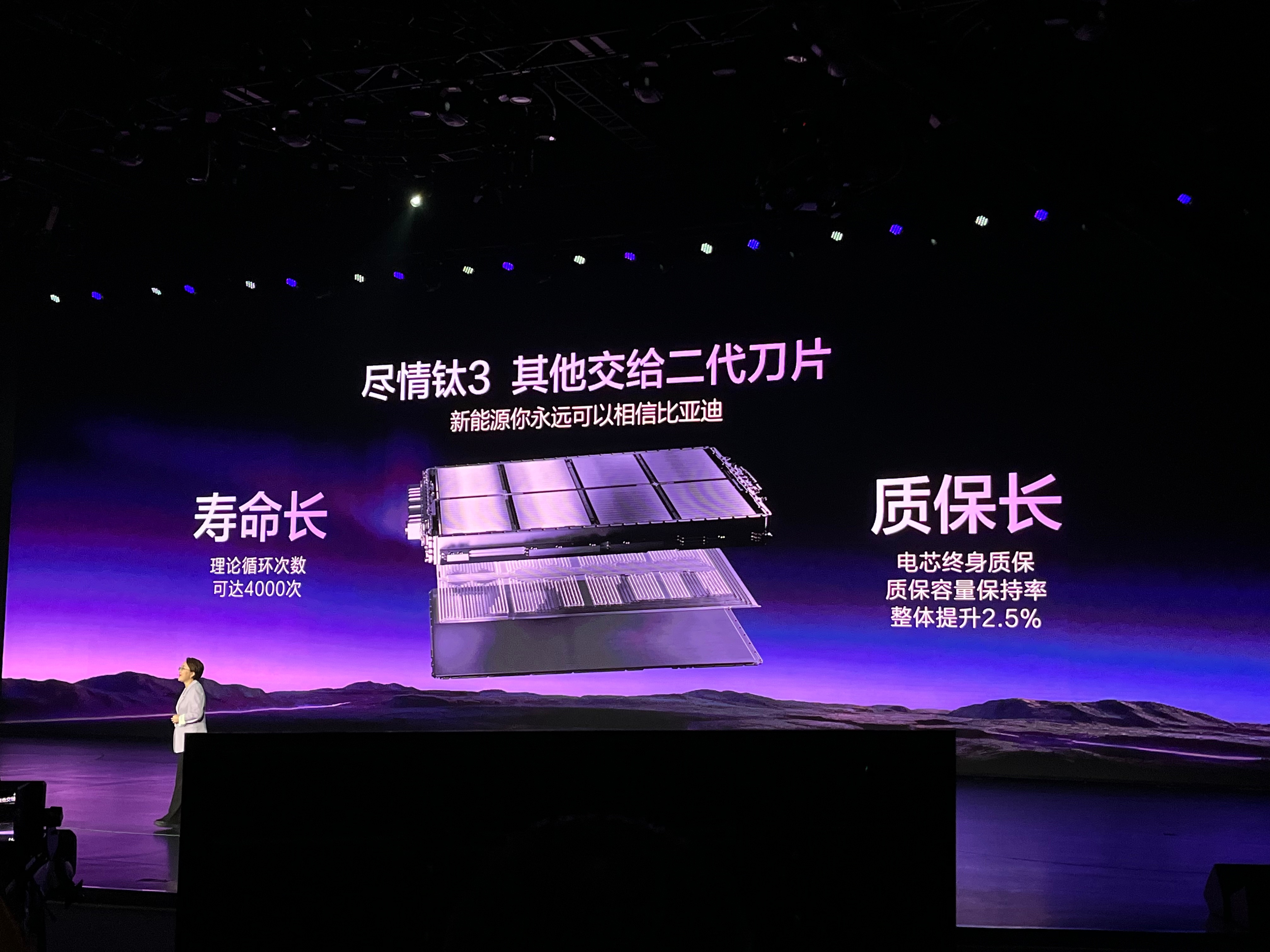 钛3这个价格还行，1.二代刀片电池和闪充，2.多了10度电，对应100km续航，