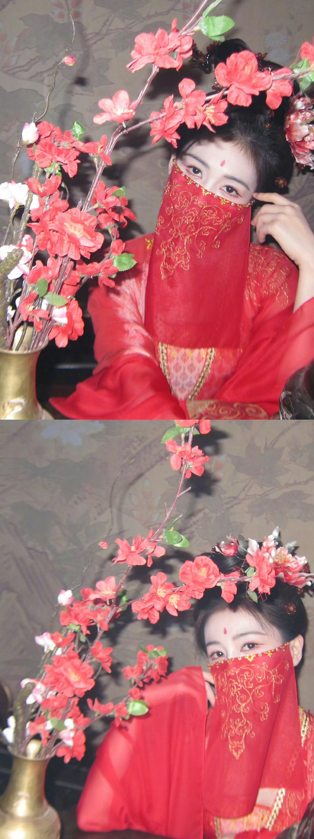 白鹿李佩仪今日也仪相见 白鹿红面纱 白鹿李佩仪今日也仪相见 