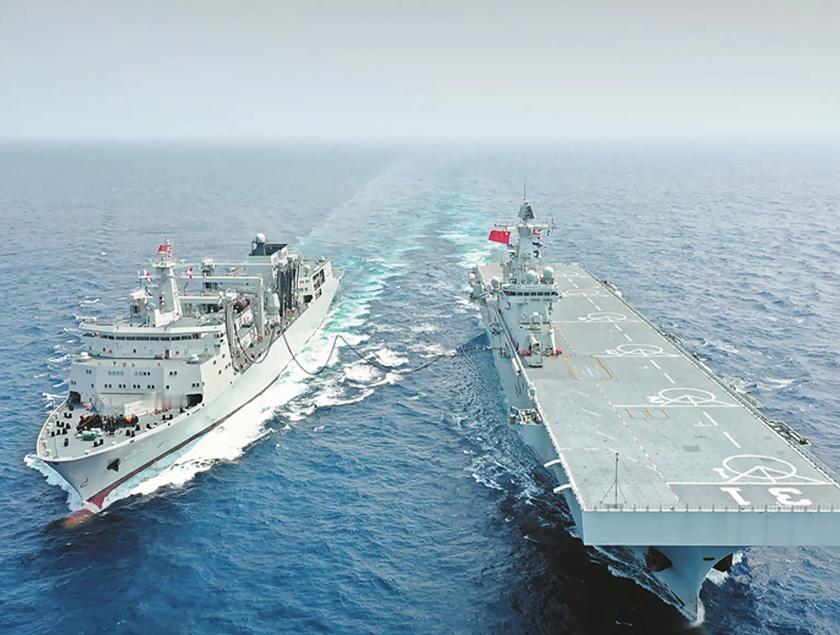 有意思，中国海军海警上百艘舰船组队游弋，一些国家终于还是坐不住，心慌了。

