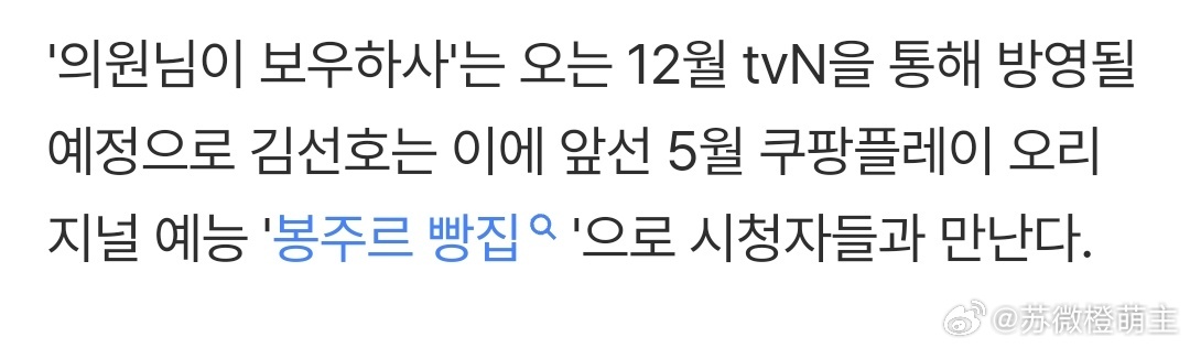 金伦奭x 金宣虎x安恩真 《议员的保佑》将于12月在tvN播出 