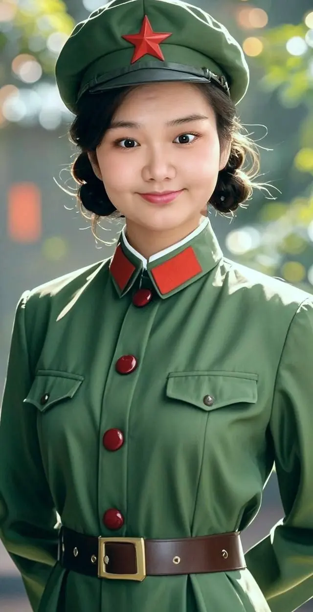 AI绿军装风采