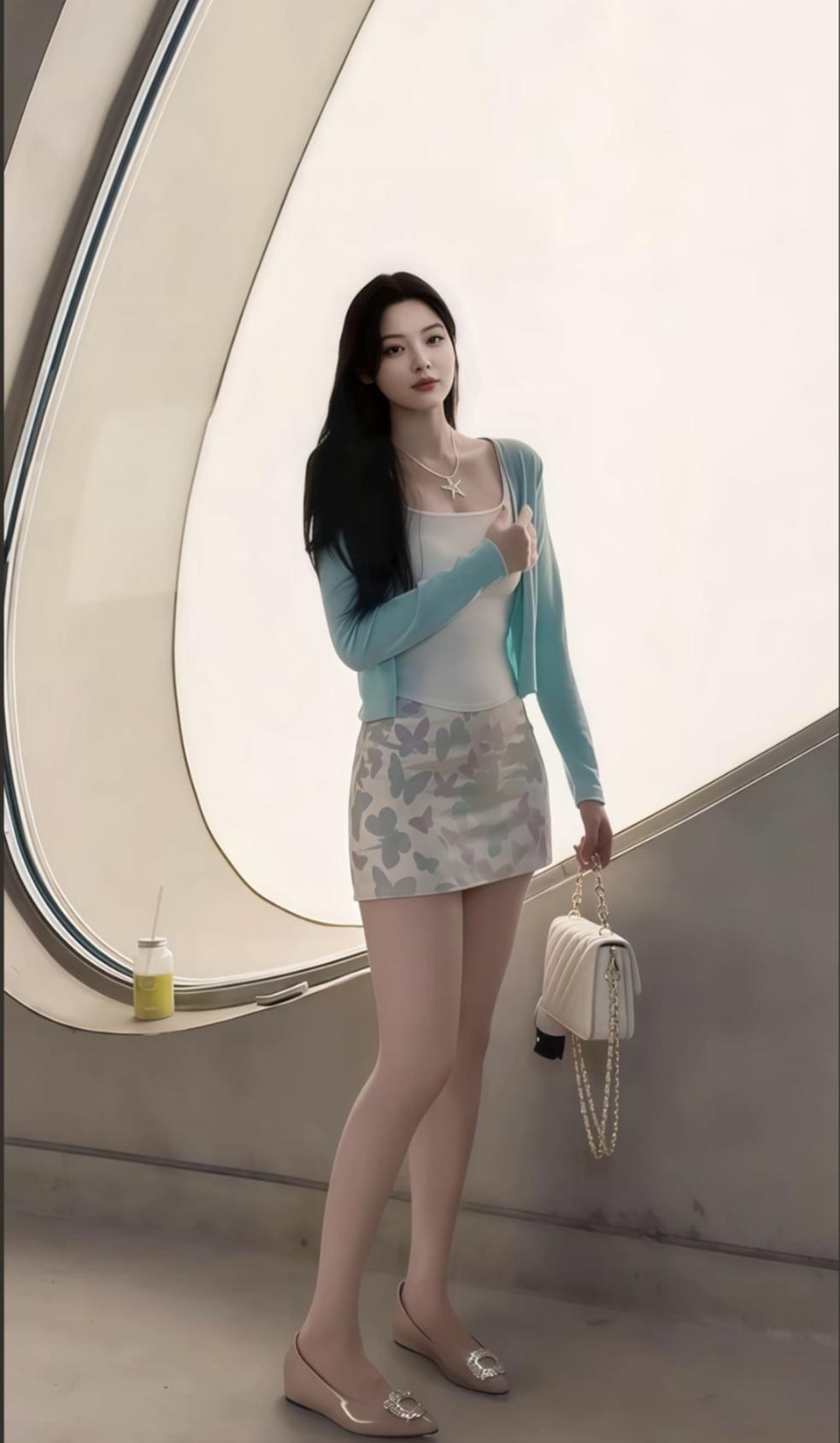 想靠穿搭悄悄变美，不用跟风夸张的款式，把「扬长避短」做到位就足够出彩✨
 
浅蓝