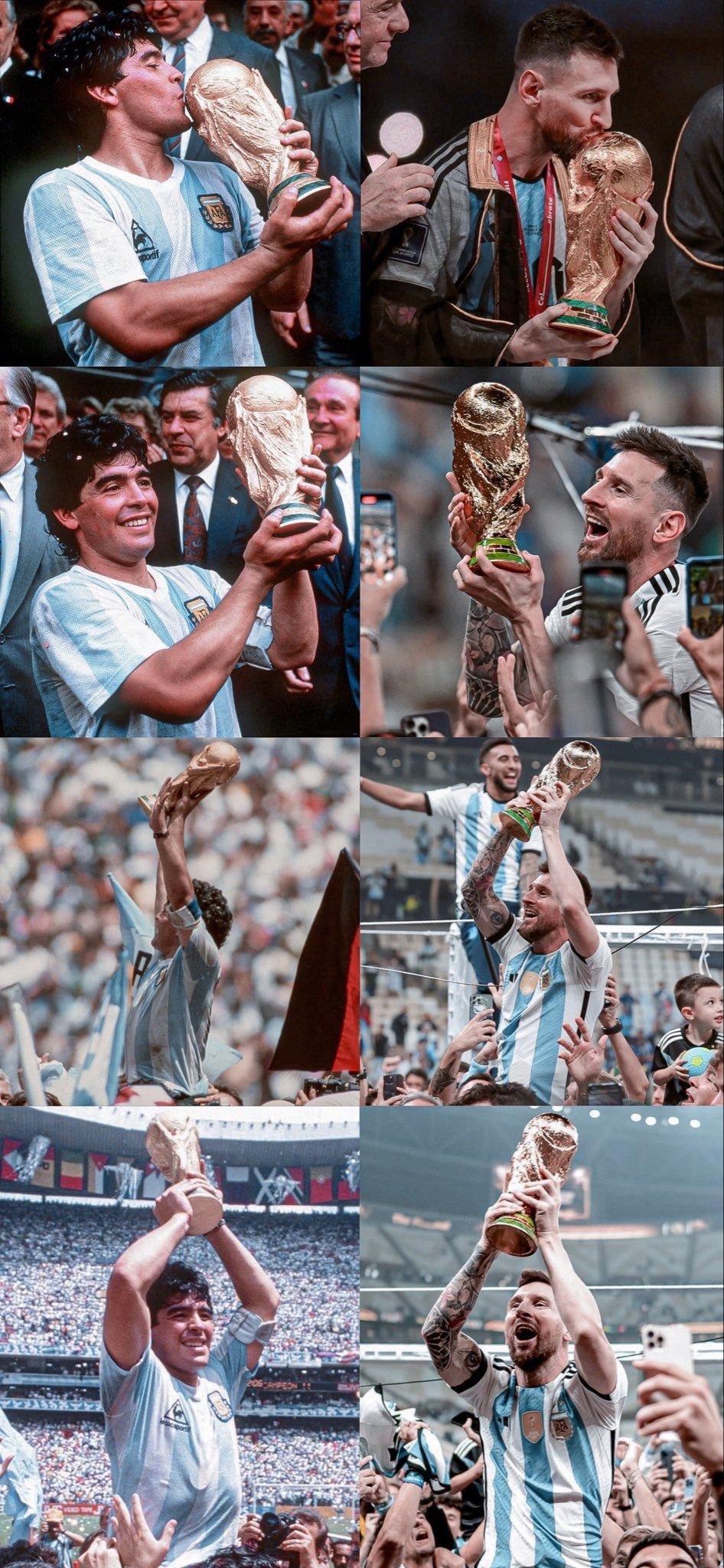 👑🏆👑马拉多纳 1986 🇦🇷 梅西2022 梅西[超话]  