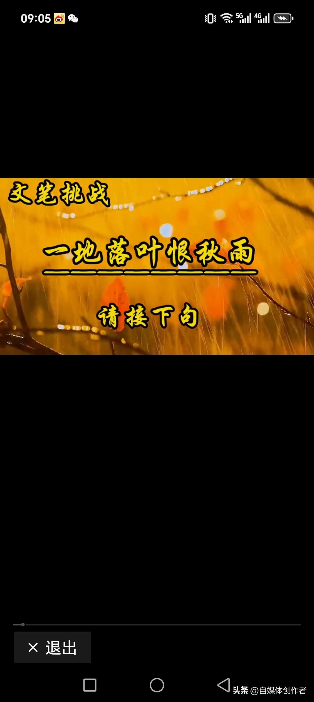 一地落叶恨秋雨，
一树红妆喜眉梢。
曲曲折折野外径，
凄凄凉凉狂披妆。