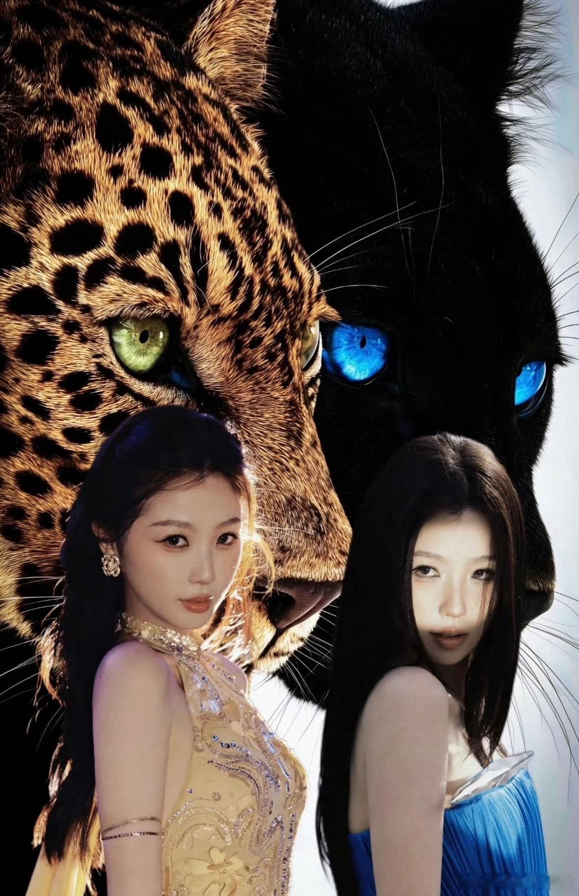 野心藏在眼睛里，第一个想到虞书欣是豹塑的简直是天才幼年形态vs成年形态 