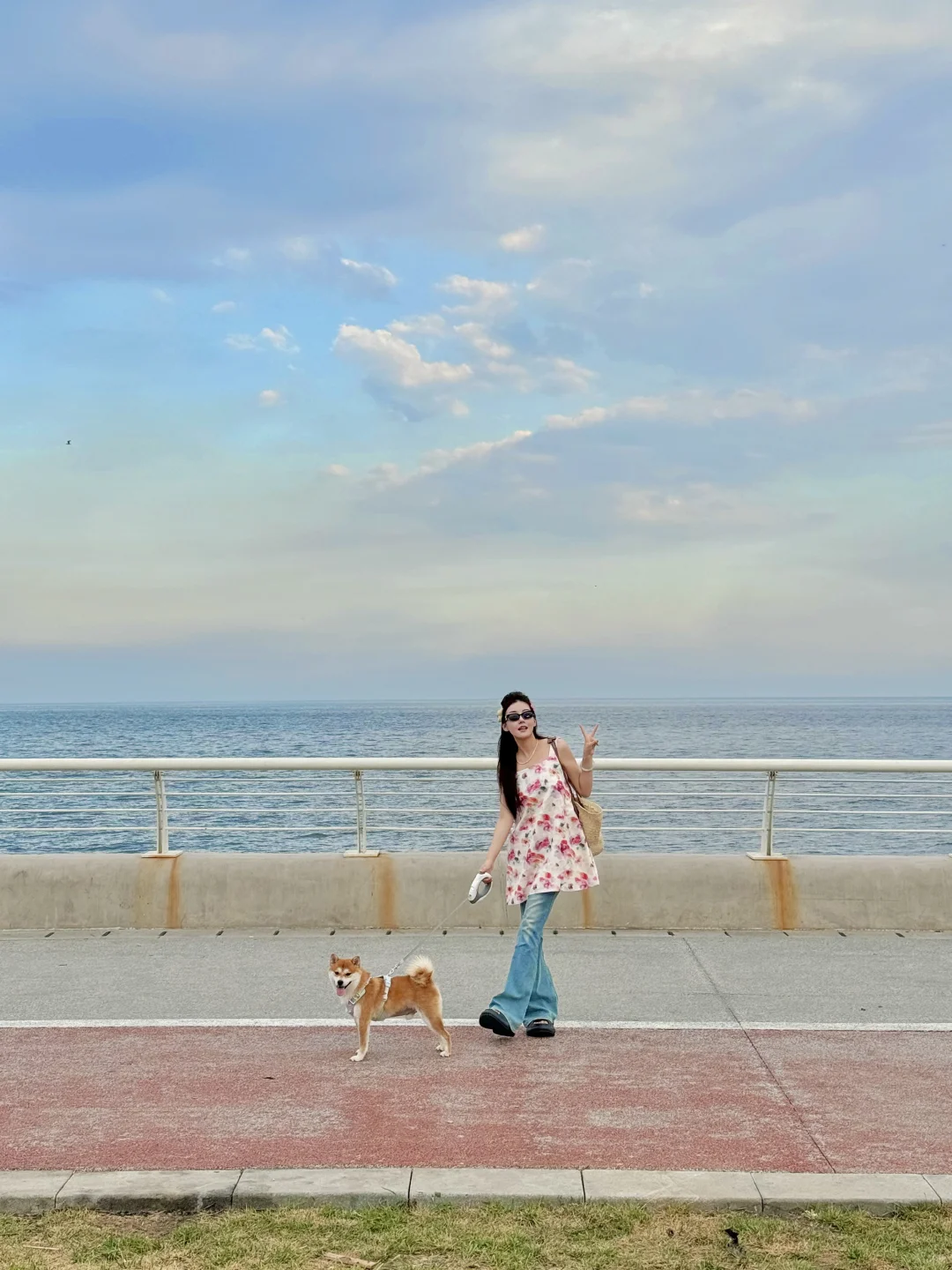 天津过周末🌊当然要带着狗狗去海边露营啦