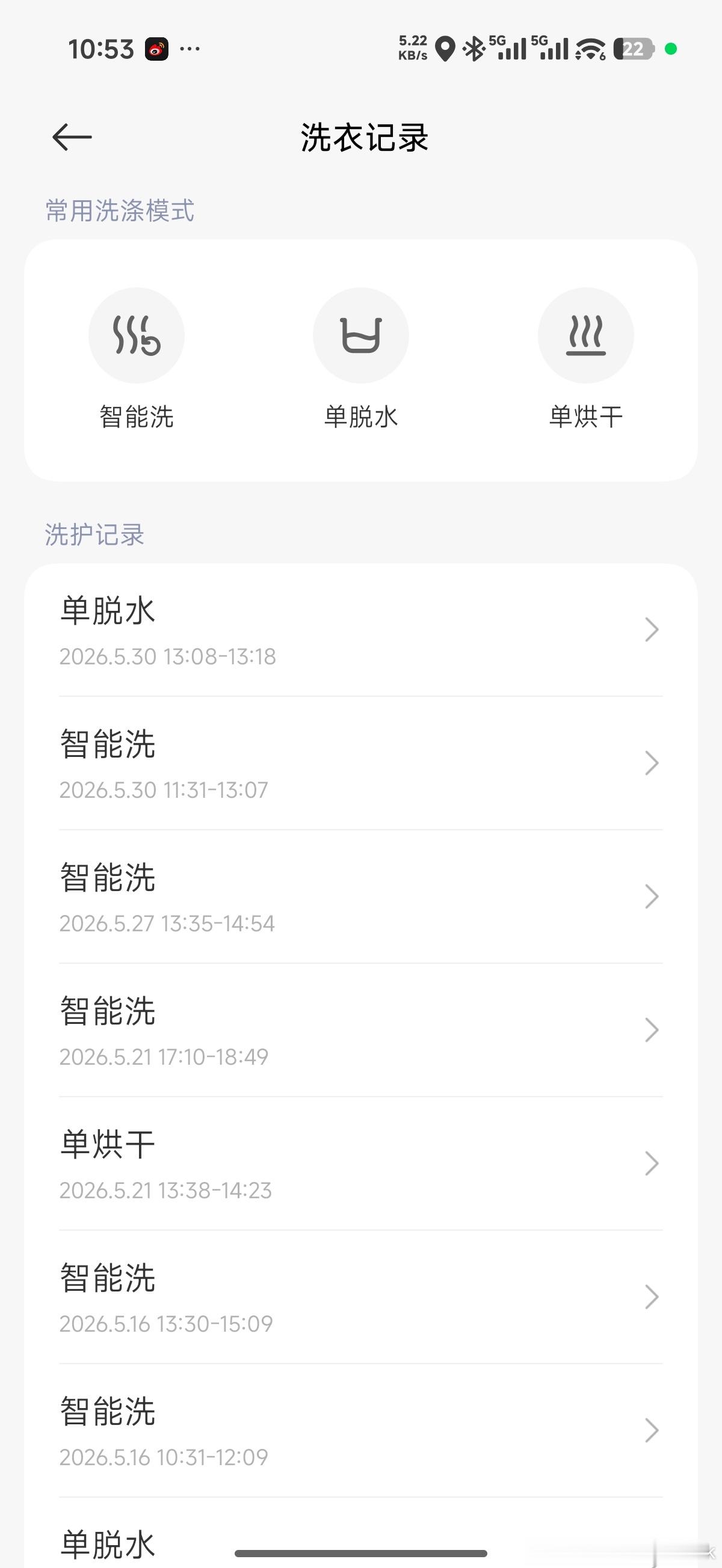 洗衣机快洗模式是便捷还是隐患看了下，我一般都是用智能洗这个模式，会根据衣服重量自