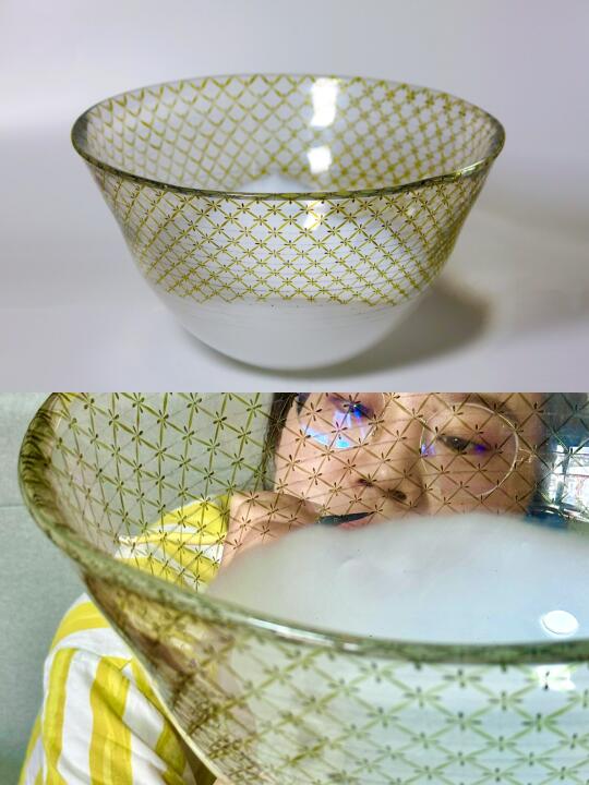 参展作品｜初次尝试玻璃描金网纹～小小卷一下