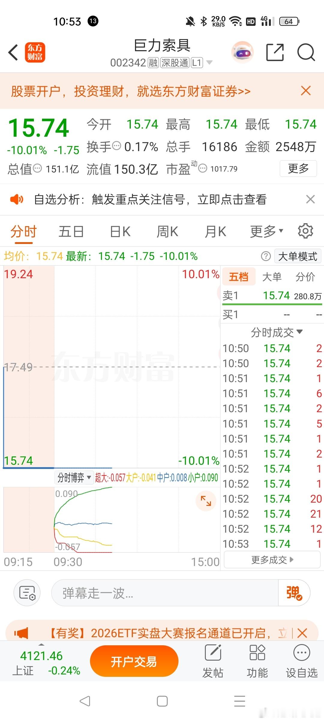 前有巨力披露，现在有中国wx压着航天板块，我的电子就是一个不服输，加油继续红航天