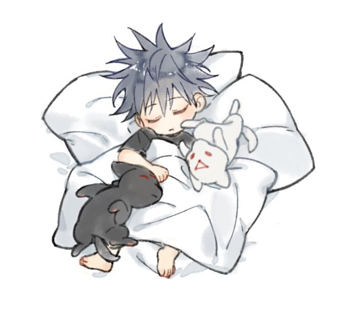 #咒术回战# 小时候的伏黑惠和玉犬 超可爱x：satsu1640 ​​​