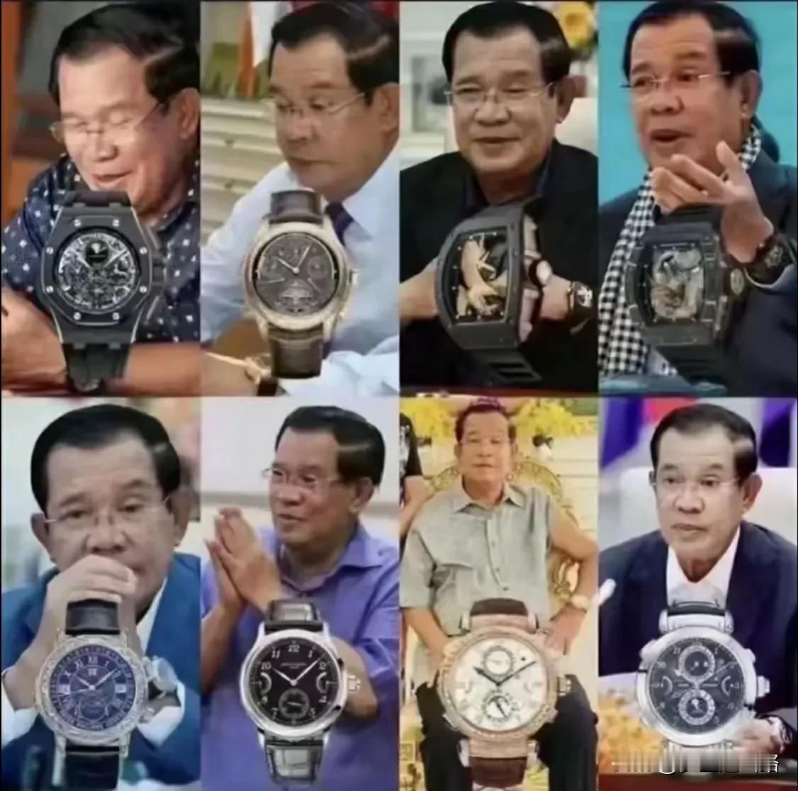 头条有一篇文章就是特别介绍洪森亲王的名表的。大家可以搜搜看看。
洪森亲王月薪才2