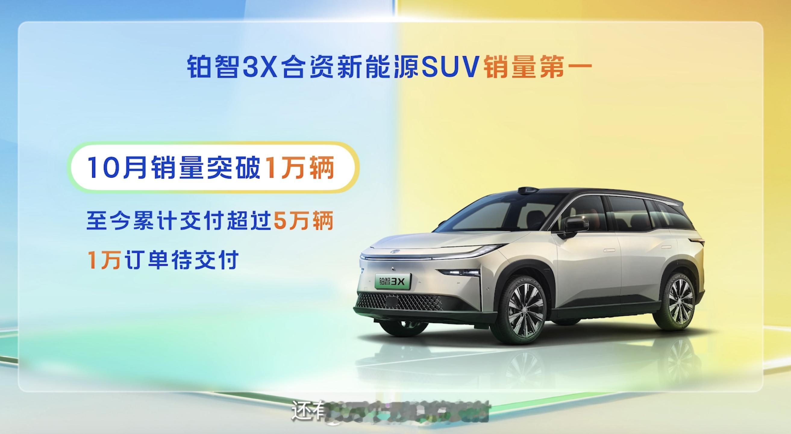 好家伙，广丰铂智3X上个月销量破万，这已经是连续第6个月上涨了！而且听说手里还压