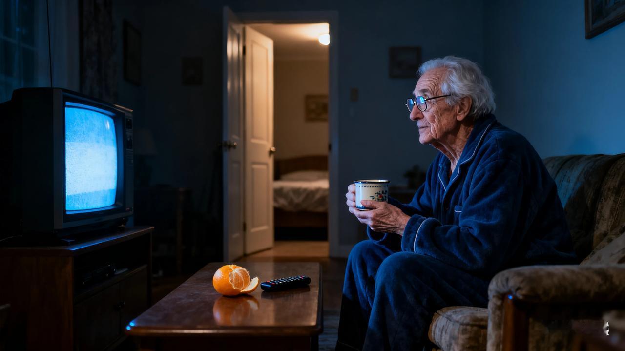 看着半夜起来睡不着想看电视的老父亲，有时候心里很难受。让他正常看电视吧，太吵，影