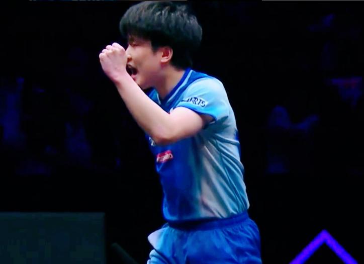 对于张本智来说，
有一个好消息，他3:0零封了宇田，
有一个坏消息！8强对手是林