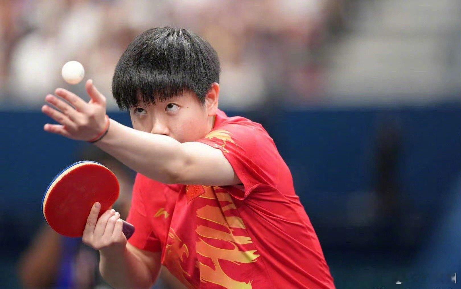 #乒乓女团金牌赛# 孙颖莎3-0拿下第二局！ 第一局的时候，1比7逆转13比11