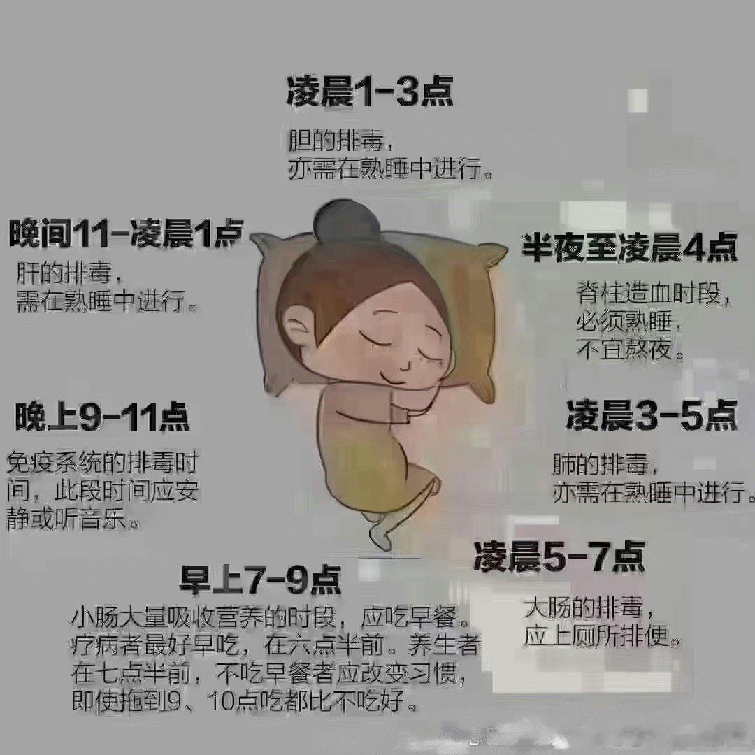 夜里睡不好很多原因，对照一下❶半夜睡醒：肝的问题❷凌晨4点易醒：肺气不足❸做梦老