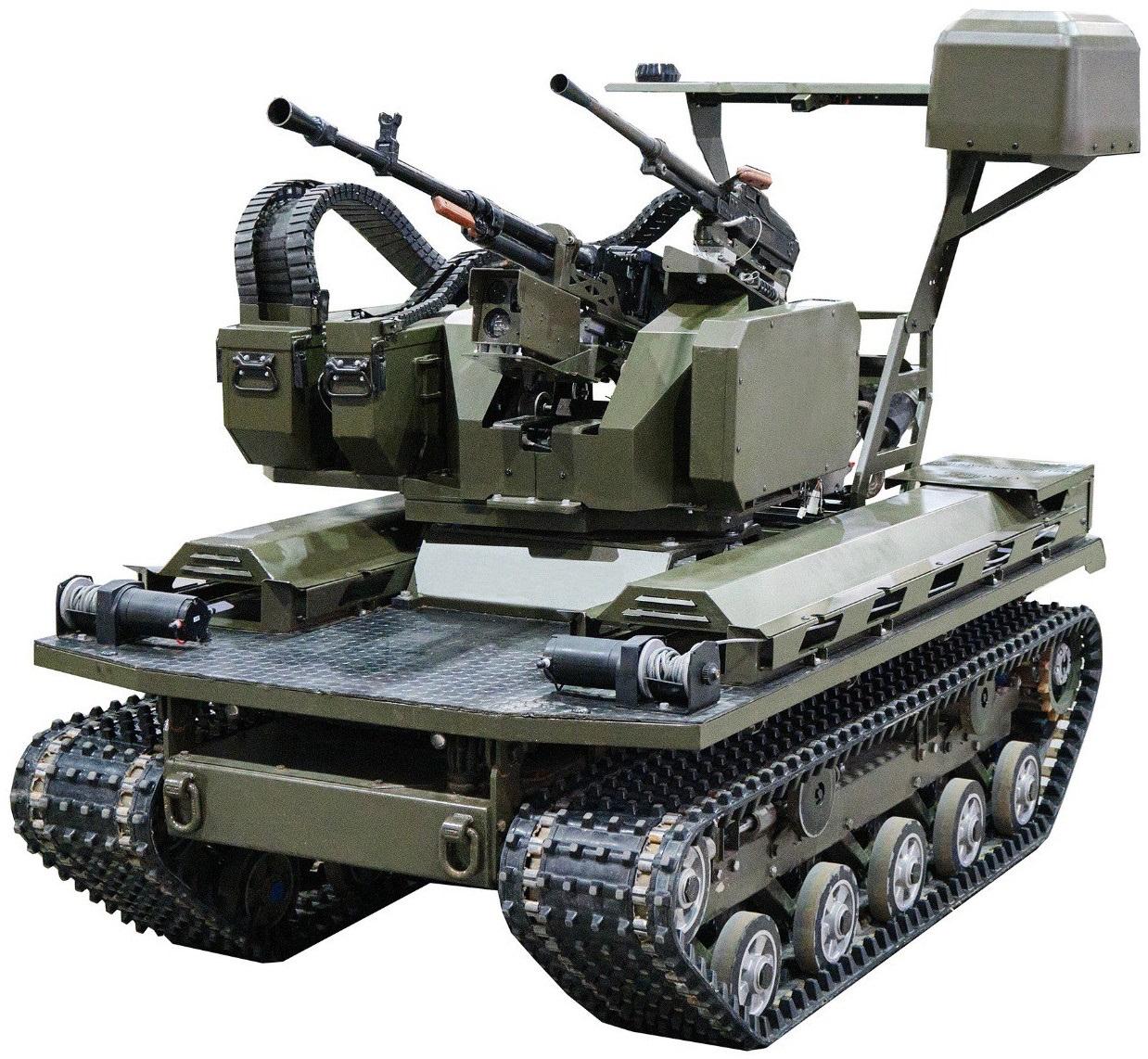 俄罗斯“NRTK CAPS”有限责任公司ENDESSIN地面机器人复合体专利图。