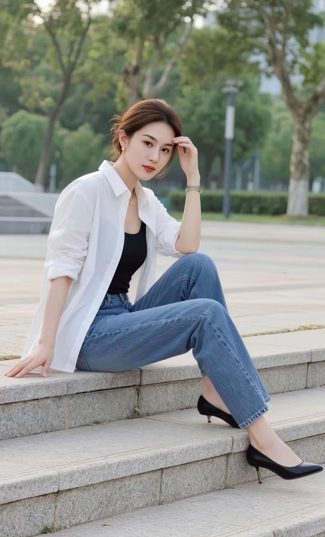 红袖添香处，轻抚发梢间。分享随手拍的美照