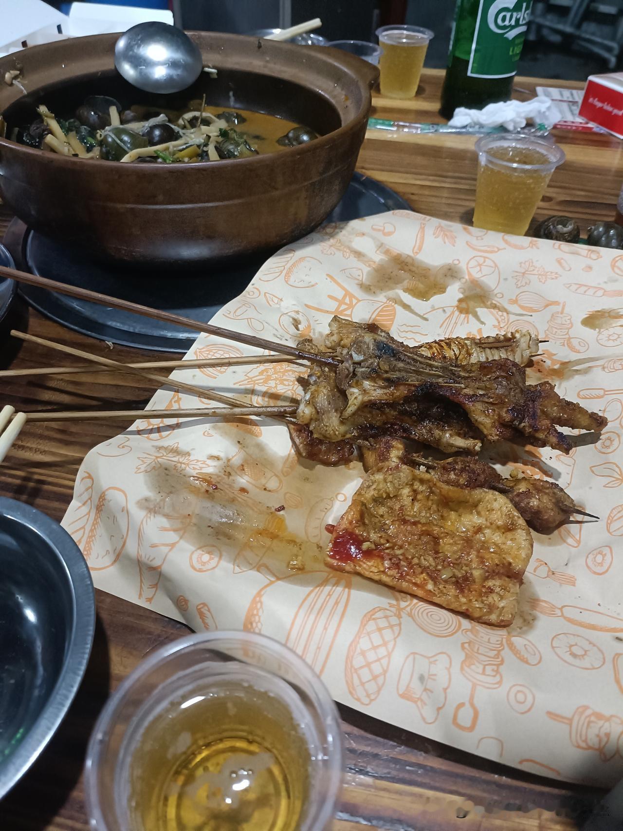 桂平的夜宵，
没多大变化