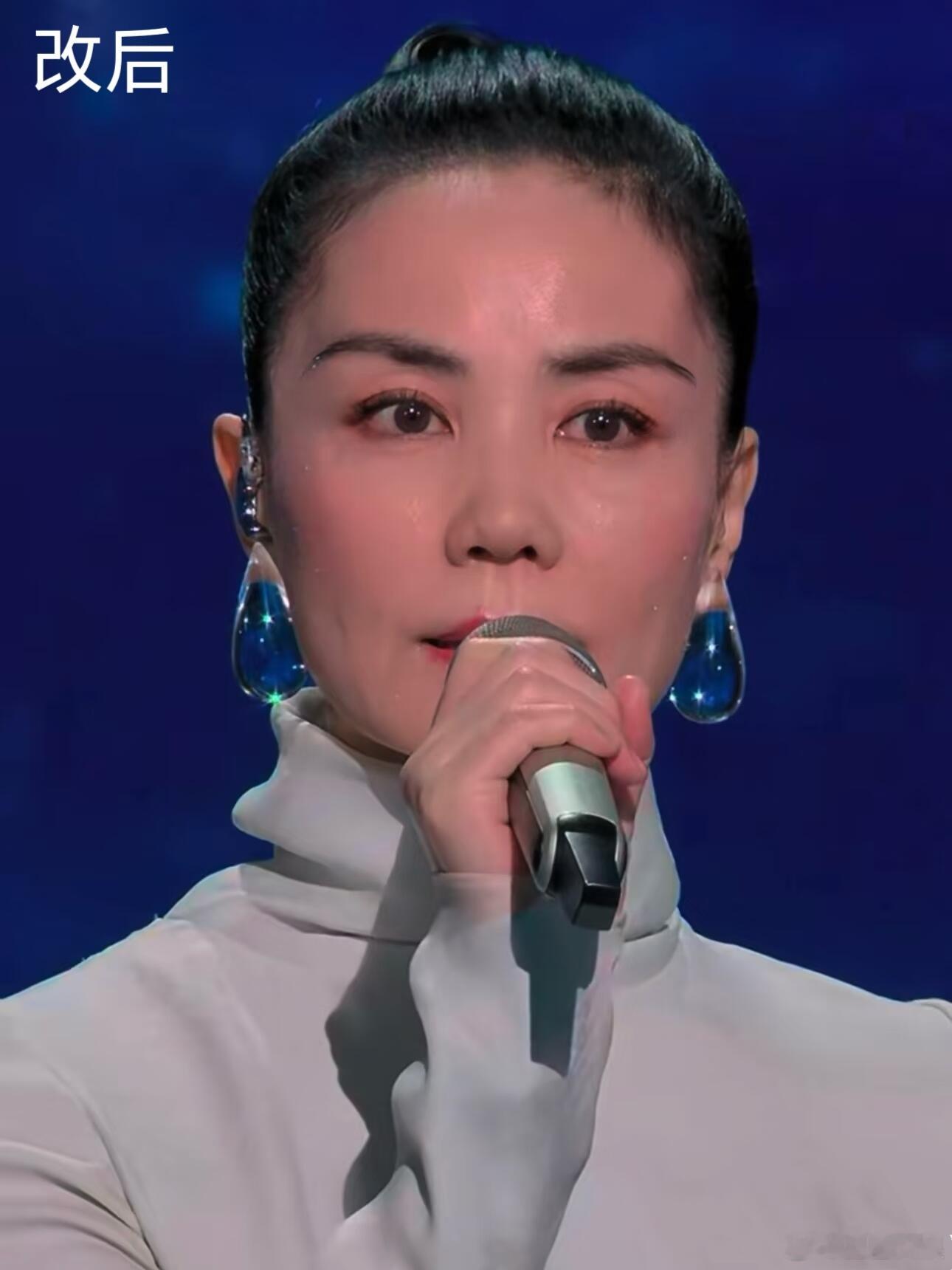 网友给王菲改眼妆改了下王菲的眼妆 网友给王菲改眼妆 