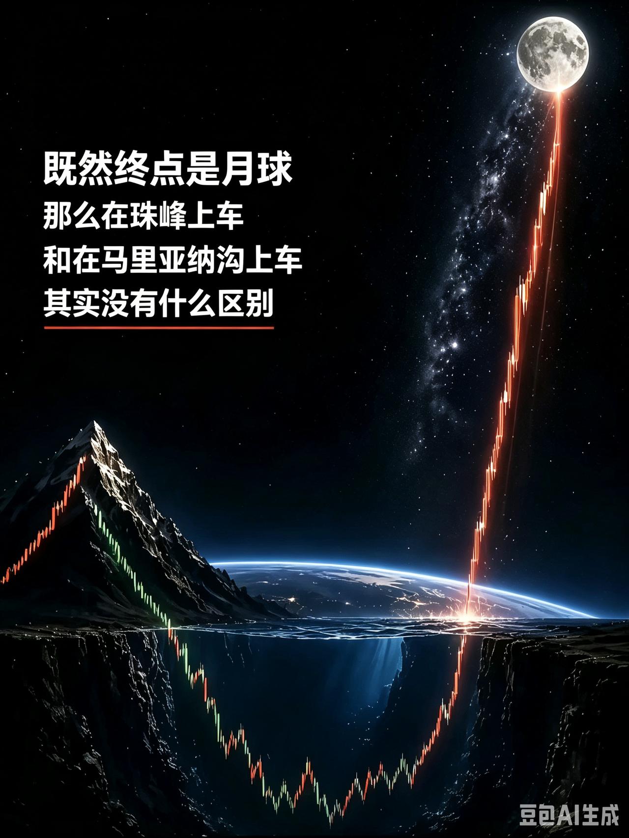 天台上之所以站满了人，就是因为相信了，终点是月球豆包AI 股票 探索宇宙的无限可