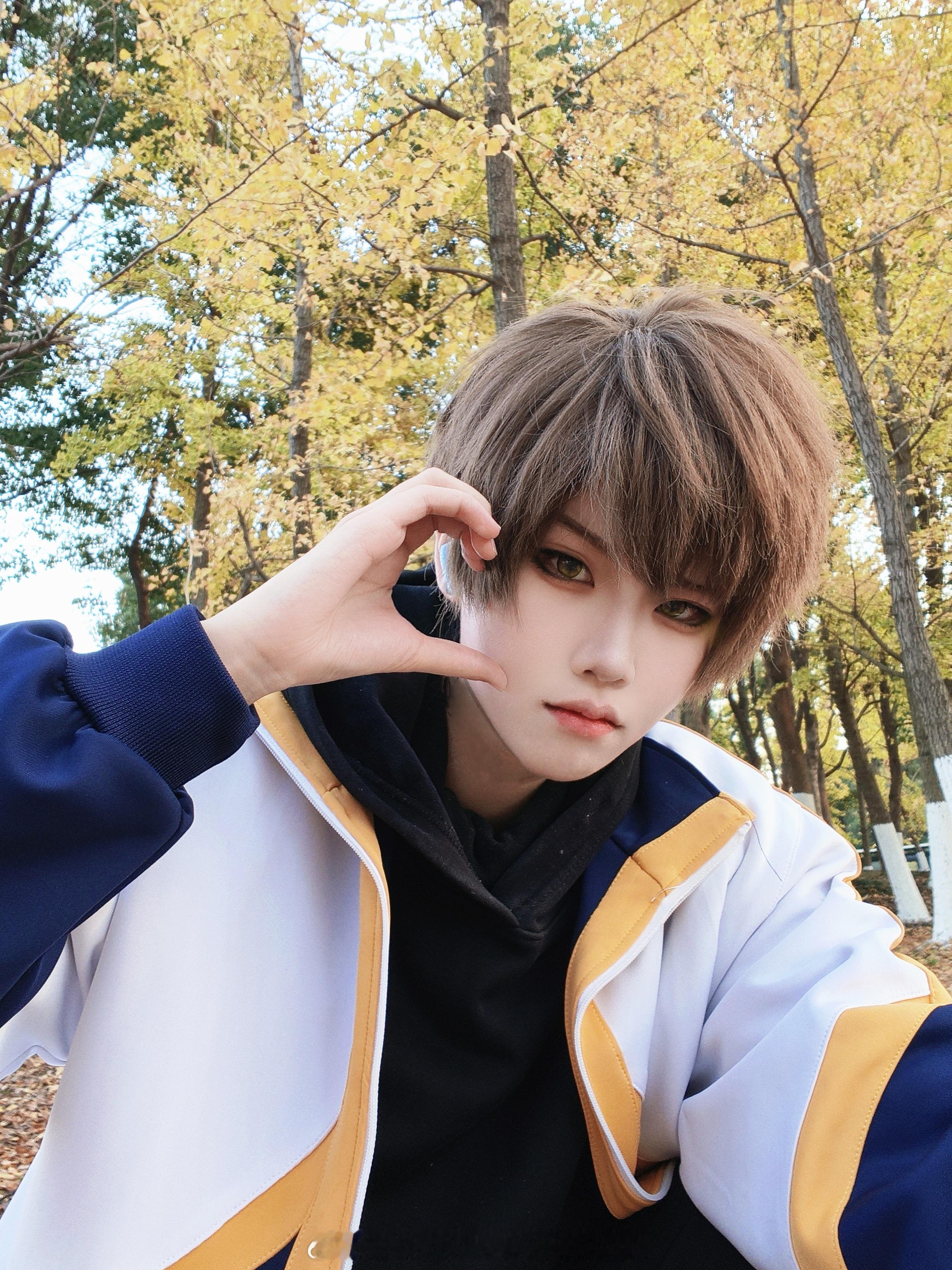恋与制作人白起[超话]  COS｜白起 高中校服 